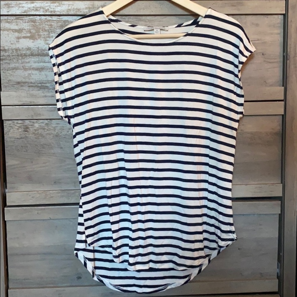 Green Envelope Striped Tee